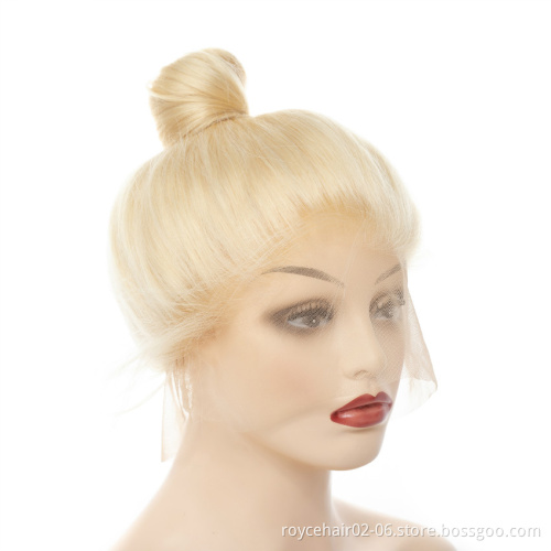 Blond 613 Cambodian Human Hair Braided Perruque Silk Top Base Full Lace Wig for Black Women